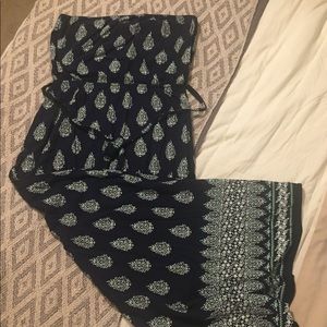 Strapless maxi dress